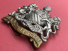 Load image into Gallery viewer, Original WW1 British Army Manchester Regiment Cap Badge - The Militaria Shop