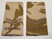 Charger l'image dans la galerie, DPM Rank Slides / Epaulette Pair Genuine British Army - QARANC Corporal - The Militaria Shop
