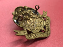 Load image into Gallery viewer, Original WW2 British Army Cap Badge - Lancashire Hussars - The Militaria Shop