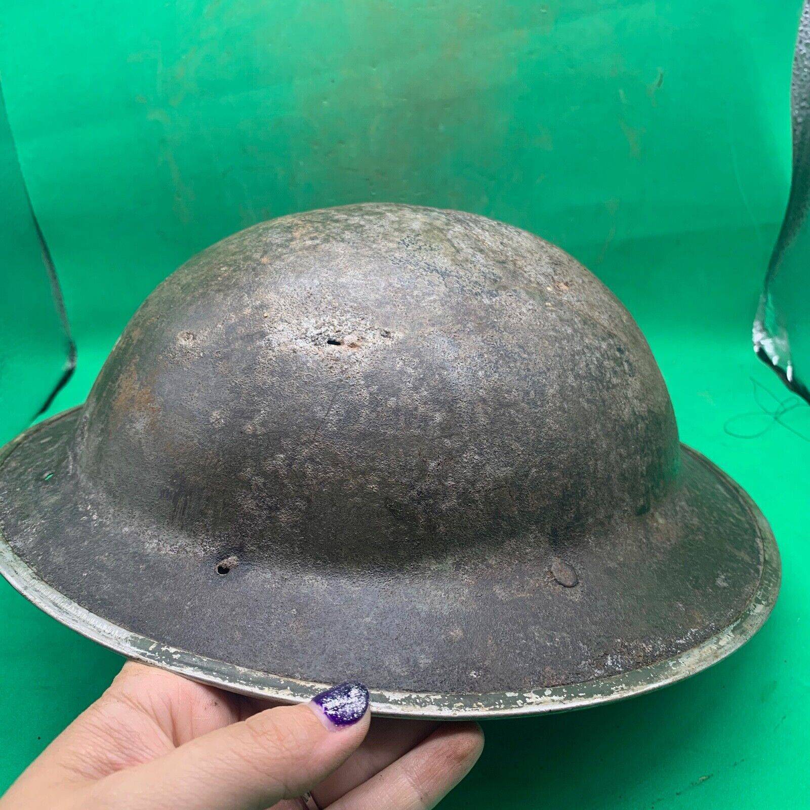 Original WW2 South African Army Mk2 Brodie Helmet - British Style Combat Helmet - The Militaria Shop