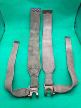 Load image into Gallery viewer, Original WW2 Pattern British Army L Straps Pair - 37 Pattern Webbing Haversack - The Militaria Shop