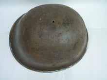 Load image into Gallery viewer, Original WW2 British / Canadian Mk3 Turtle Helmet Great Paint - The Militaria Shop