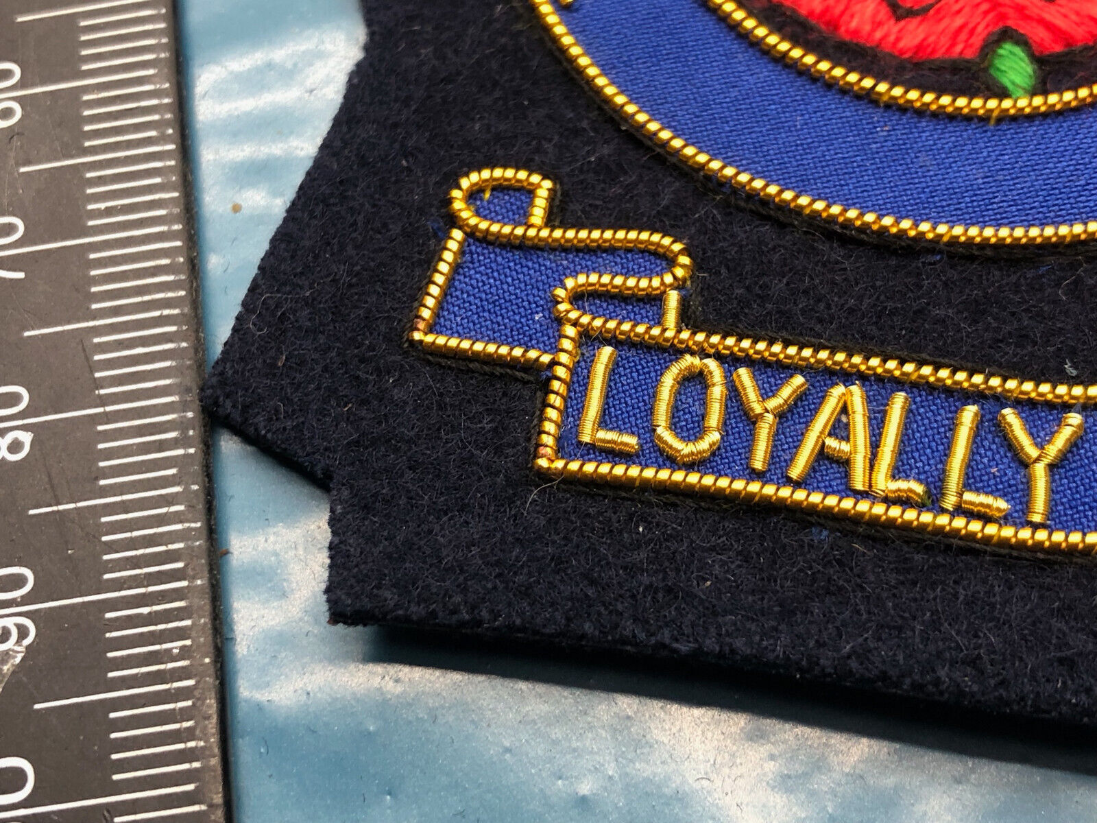 British Army Bullion Embroidered Blazer Badge - The Queen's Lancashire Regi - The Militaria Shop