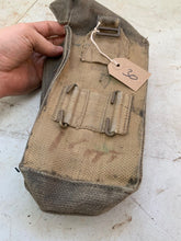Load image into Gallery viewer, Original WW2 British Army 37 Pattern Webbing Bren Pouch - WW2 Dated - The Militaria Shop