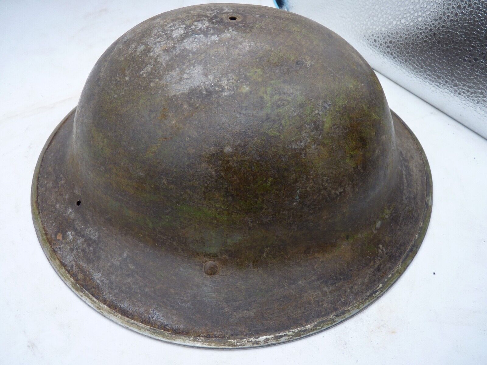 Original WW2 British Style South African Mk2 Army Combat Helmet - The Militaria Shop
