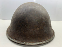 Load image into Gallery viewer, Original WW2 British / Canadian Army Mk3 High Rivet Combat Helmet Shell - The Militaria Shop