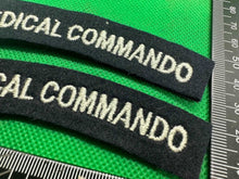 Load image into Gallery viewer, 2nd Medical Commando British Army Shoulder Titles - WW2 Onwards Pattern - The Militaria Shop