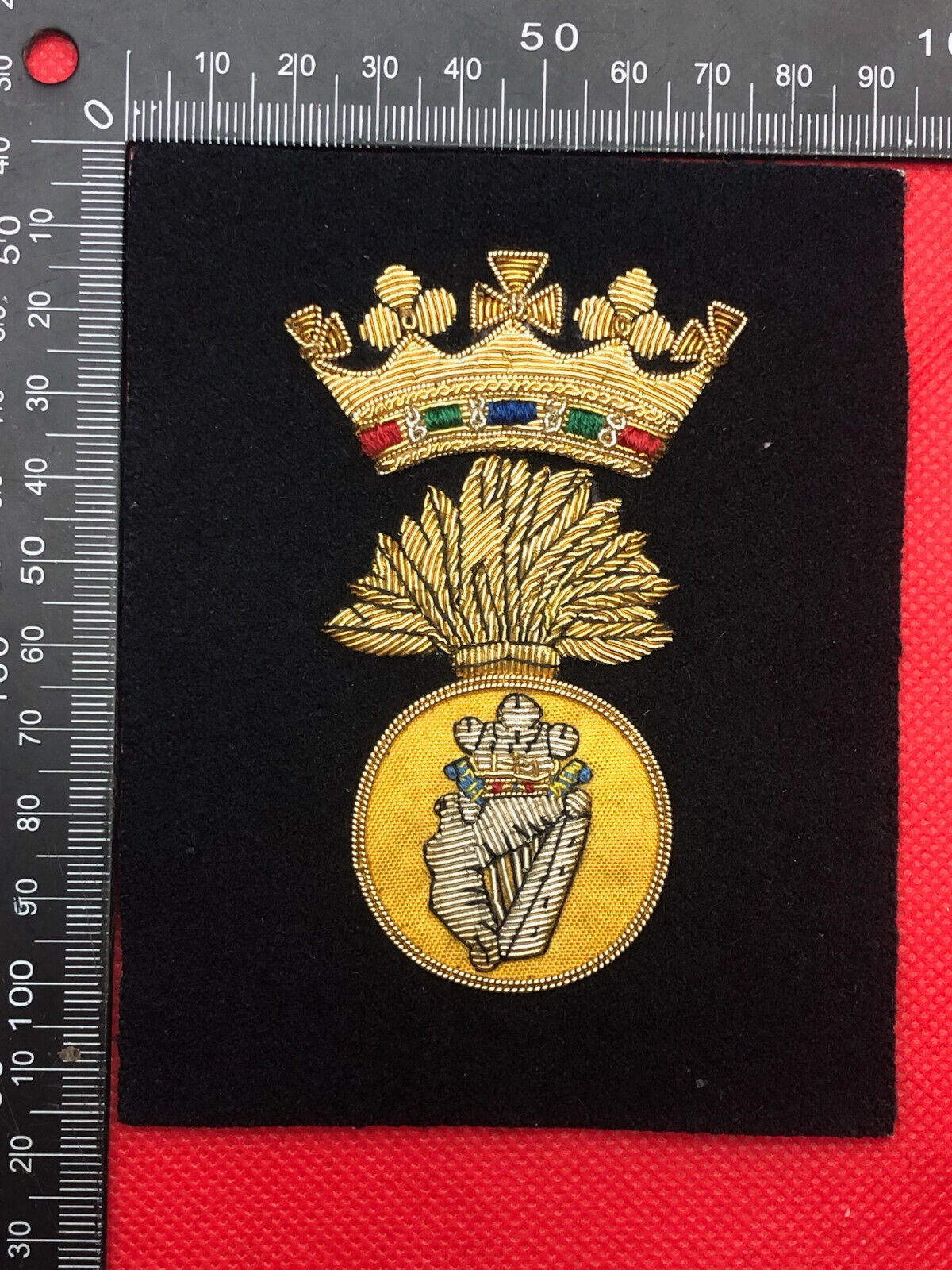 British Army Bullion Embroidered Blazer Badge - Royal Irish Fusiliers - The Militaria Shop