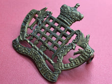 Load image into Gallery viewer, Original WW1 British Army Royal Gloucestershire Hussars Cap Badge - The Militaria Shop