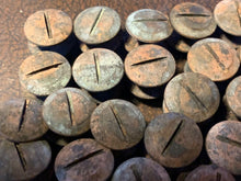 Load image into Gallery viewer, WW2 British Army Brodie / Turtle Mk1/2/3/4 Helmet Brass Dome Screw & Nut Set - The Militaria Shop