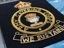Lade das Bild in den Galerie-Viewer, British Army Bullion Embroidered Blazer Badge - Army Catering Corps - The Militaria Shop
