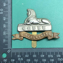 Load image into Gallery viewer, Original WW2 British Army Cap Badge - The Lincolnshire Regiment - The Militaria Shop