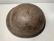 Load image into Gallery viewer, Mk3 Canadian / British Army Original WW2 Turtle Helmet High Rivet - The Militaria Shop