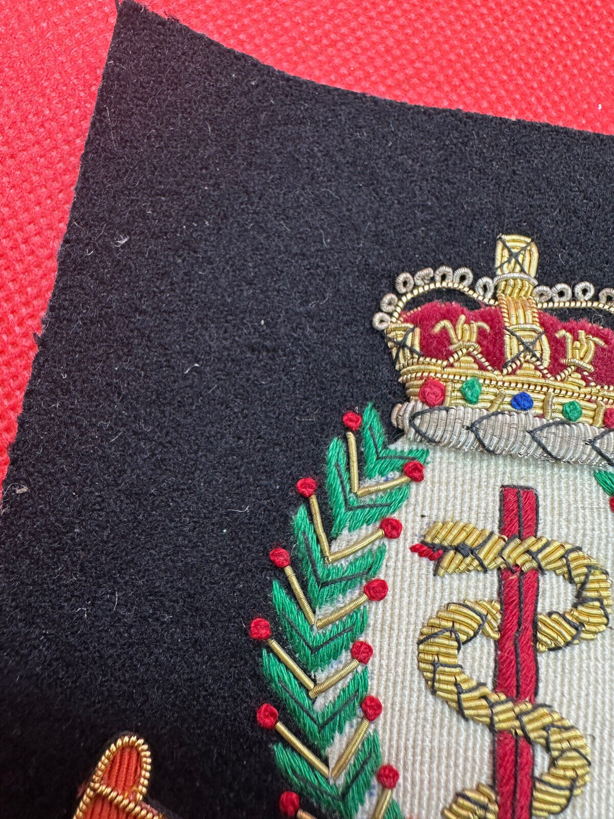 British Army Bullion Embroidered Blazer Badge - RAMC Royal Army Medical Corps - The Militaria Shop