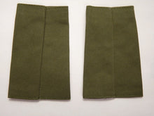 Load image into Gallery viewer, OD Green Rank Slides / Epaulette Pair Genuine British Army - NEW - The Militaria Shop