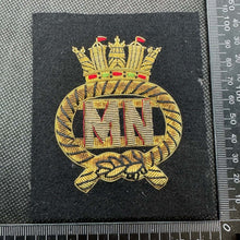 Lade das Bild in den Galerie-Viewer, British Royal Merchant Navy Marine Bullion Embroidered Blazer Badge - The Militaria Shop
