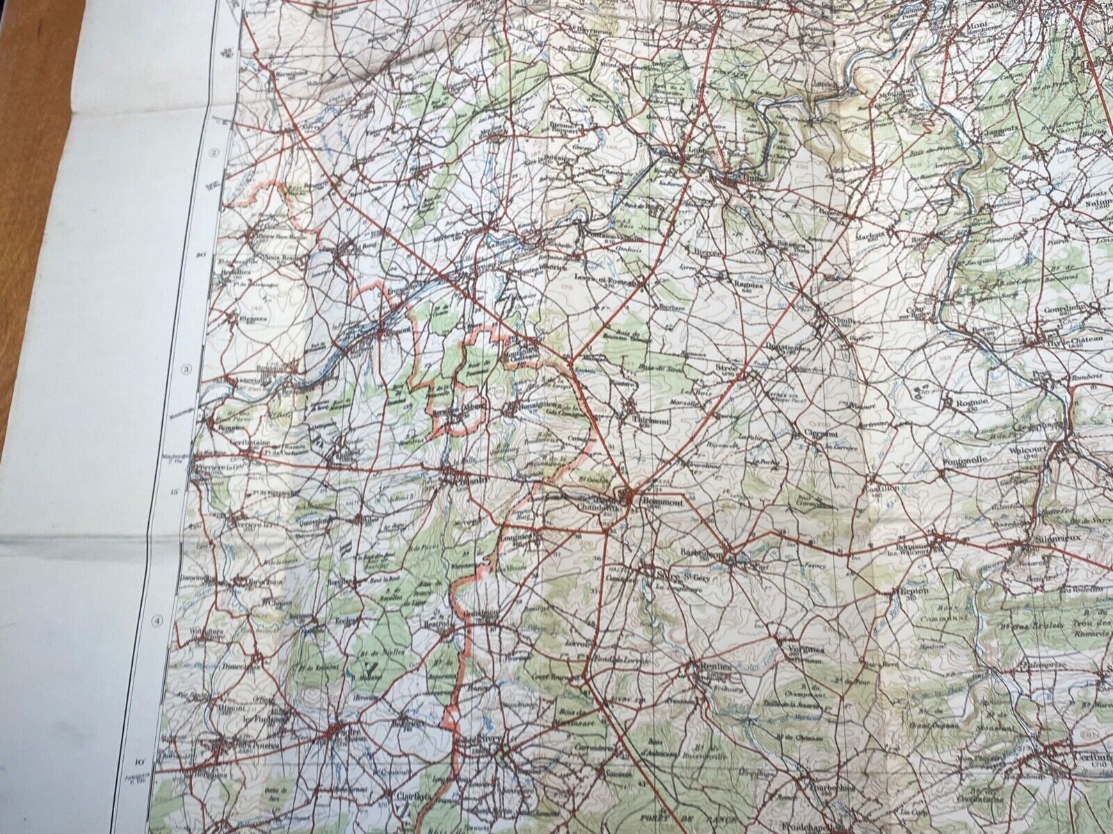 WW1 Era British Army General Staff Map of NAMUR in Belgium. Original Map - The Militaria Shop