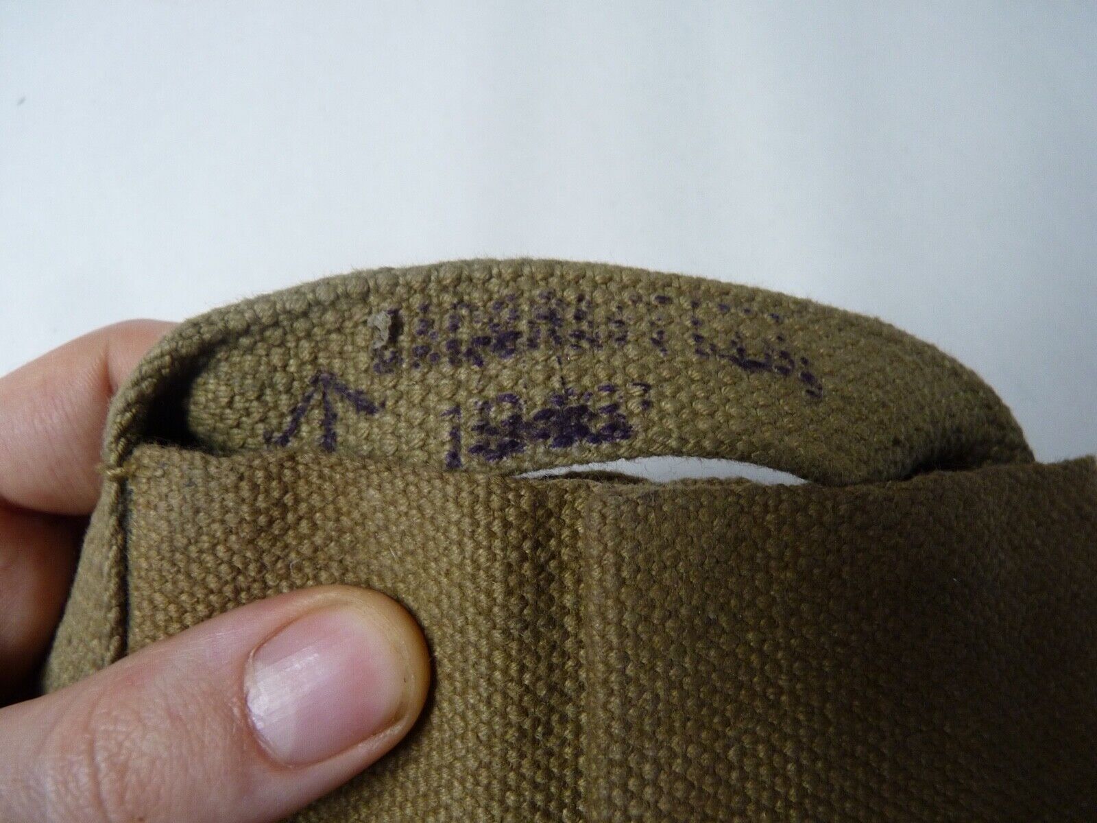 Original WW2 British Army Soldiers Water Bottle Carrier Harness - Dated 1943 - The Militaria Shop