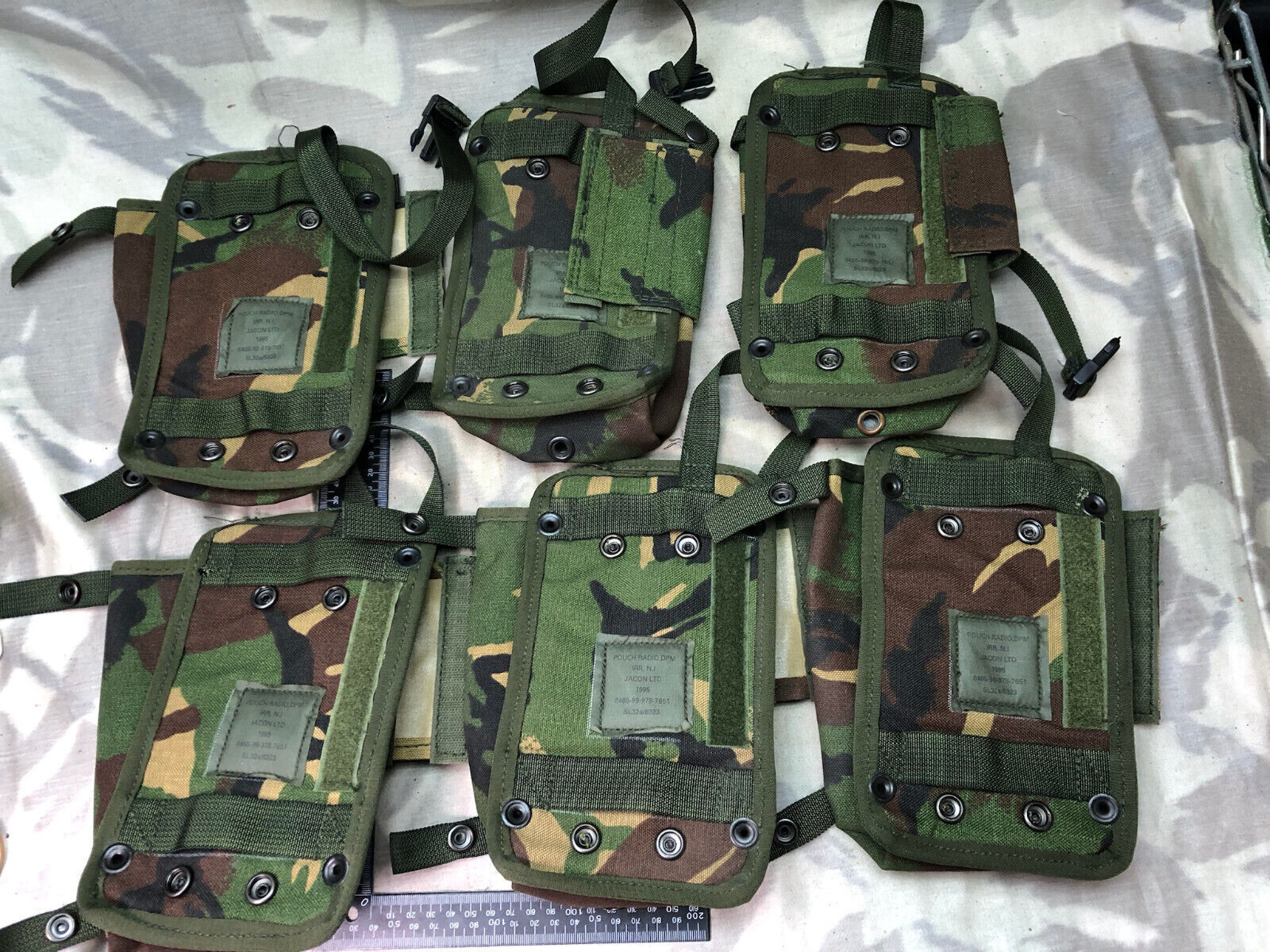 British Army Surplus Woodland DPM Clansman PRC349 Radio PLCE Webbing Pouch - The Militaria Shop