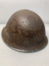 Load image into Gallery viewer, Mk3 Canadian / British Army Original WW2 Turtle Helmet High Rivet - The Militaria Shop
