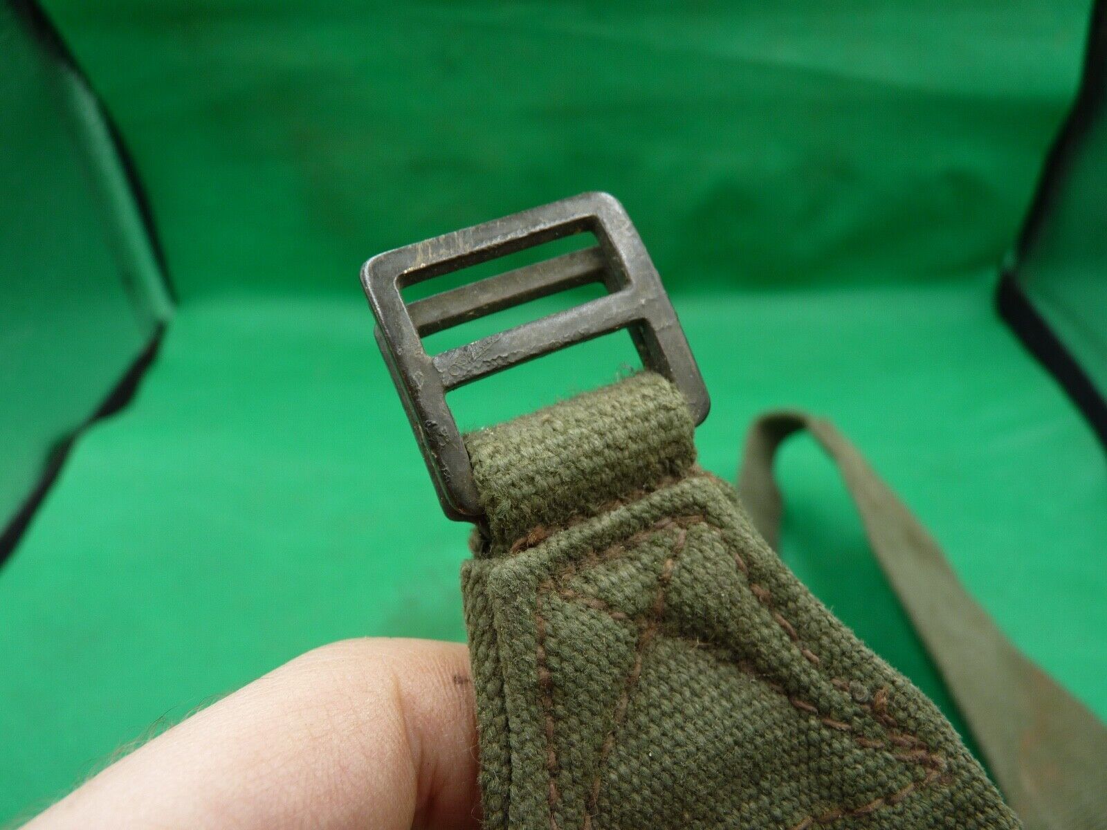 Original WW2 British Army 44 Pattern Equipment Strap - 1945 Dated - The Militaria Shop