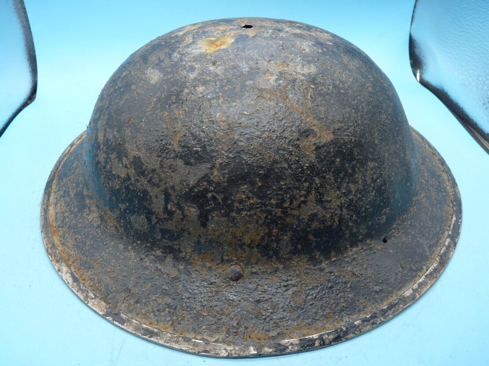 Original WW2 South African Army Mk2 Brodie Helmet - British Style Combat Helmet - The Militaria Shop