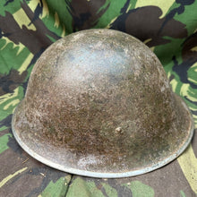 Load image into Gallery viewer, Original WW2 British / Canadian Army Mk3 Turtle Helmet - The Militaria Shop