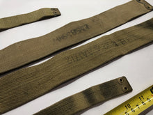 Load image into Gallery viewer, Original WW2 British Army 37 Pattern Canvass L Straps Set - The Militaria Shop