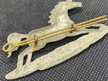 Load image into Gallery viewer, Original British Army 3rd King's Own Hussars 1905 Edwardian NCO arm badge - The Militaria Shop