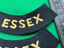 Load image into Gallery viewer, Original WW2 British Home Front Civil Defence Essex Shoulder Titles - The Militaria Shop
