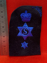 Load image into Gallery viewer, Unissued WOMEN'S ROYAL NAVY WRNs Trade Badge - Supply - 1 Star & Crown - The Militaria Shop