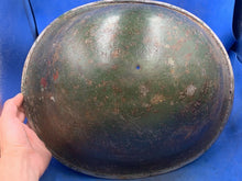 Load image into Gallery viewer, Original WW2 British Army / Canadian Army Mk3 Turtle Combat Helmet - Medic? - The Militaria Shop