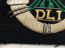 Lade das Bild in den Galerie-Viewer, British Army Bullion Embroidered Blazer Badge - Durham Light Infantry - The Militaria Shop