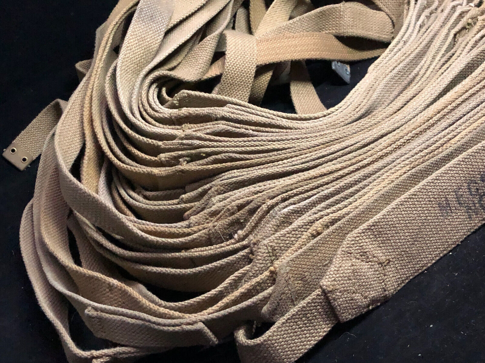 Original WW2 British Army 37 Pattern Shoulder Strap - Wartime Dated Size Normal - The Militaria Shop