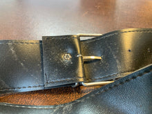Load image into Gallery viewer, Black Leather Pistol Belt - 28 Inch Max - B68 - The Militaria Shop