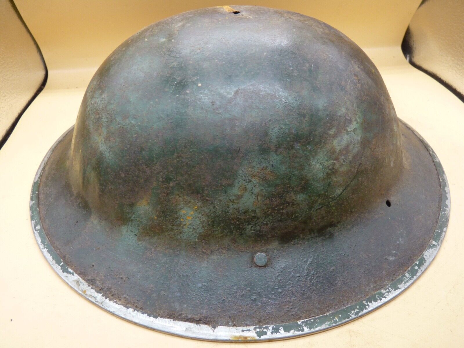 Original WW2 South African Army Mk2 Brodie Helmet - British Style Combat Helmet - The Militaria Shop