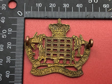Load image into Gallery viewer, Original WW1 British Army Royal Gloucestershire Hussars Cap Badge - The Militaria Shop