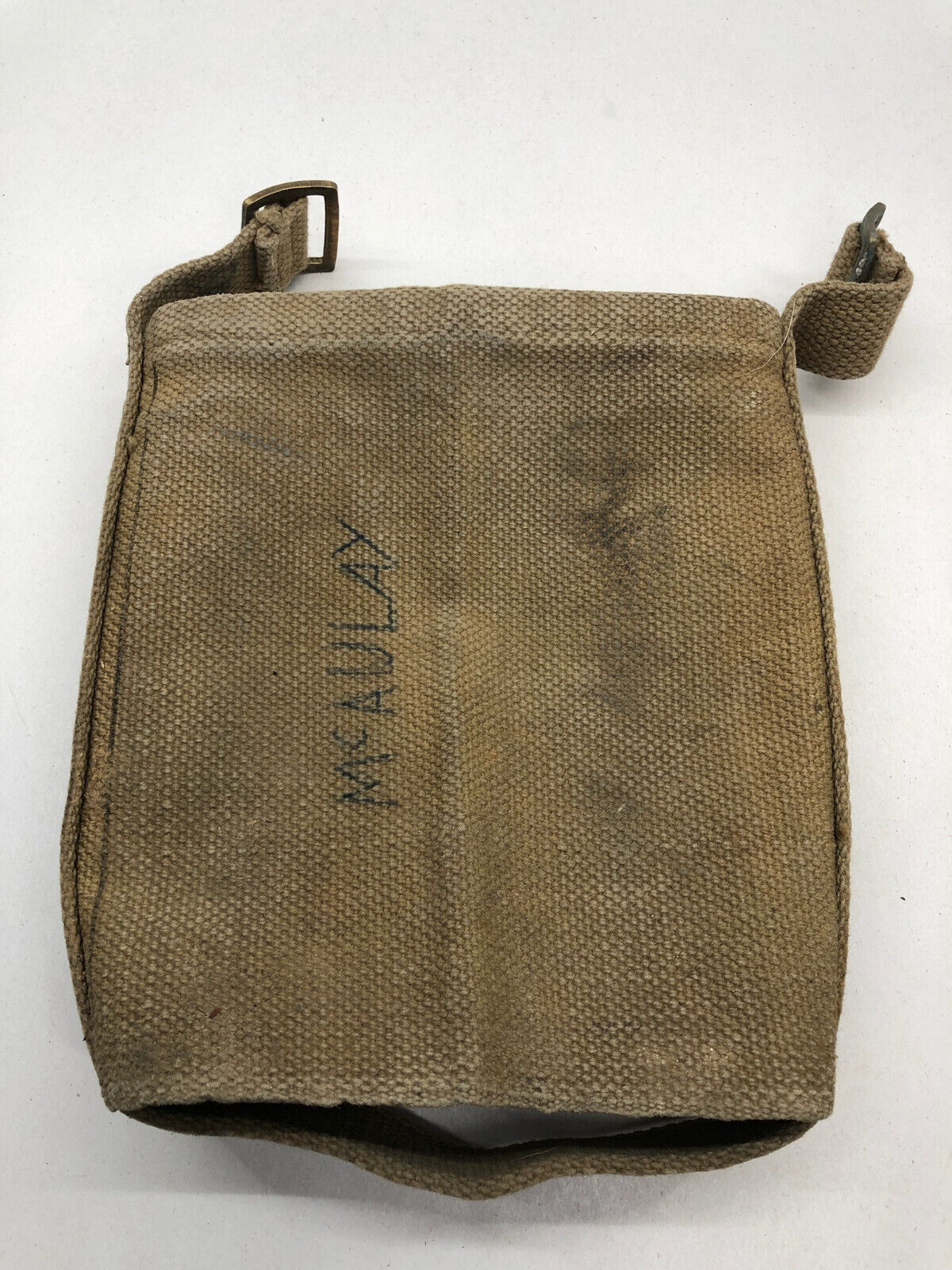 WW2 British Army 37 Pattern Webbing Water Bottle Carrier Harness - 1943 Dated - The Militaria Shop