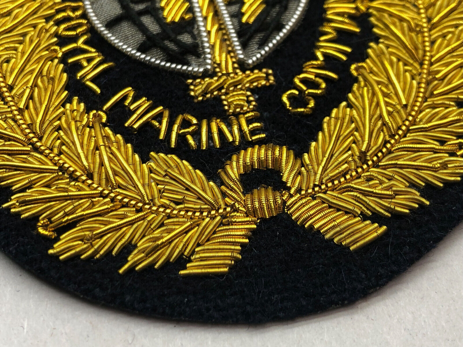 British Army Bullion Embroidered Blazer Badge - Royal Marine Commando - The Militaria Shop