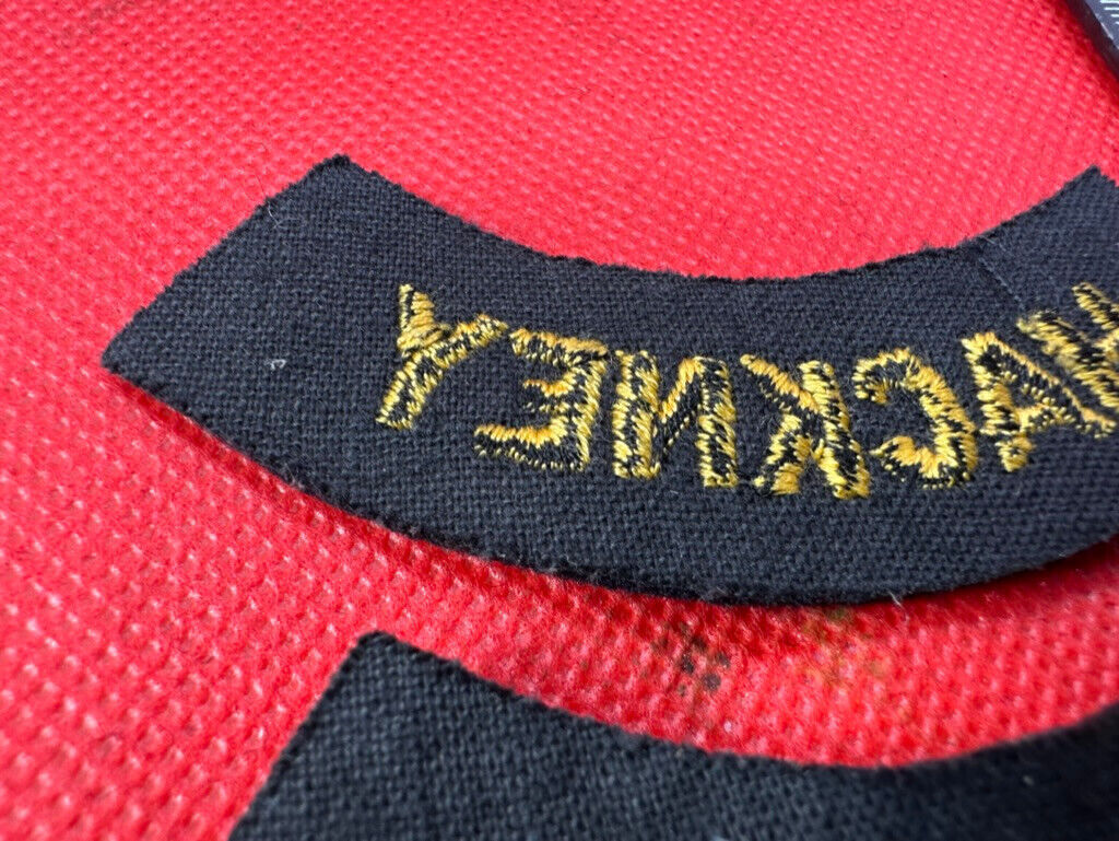 Original WW2 British Home Front Civil Defence Hackney Shoulder Titles - The Militaria Shop