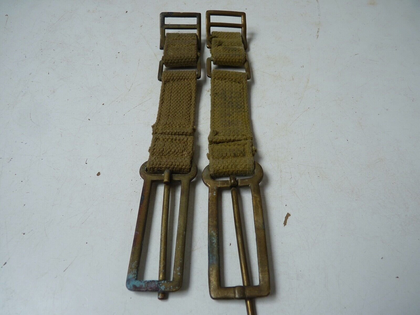 Original WW2 British Army 37 Pattern Webbing Brace Adaptor Pair - The Militaria Shop