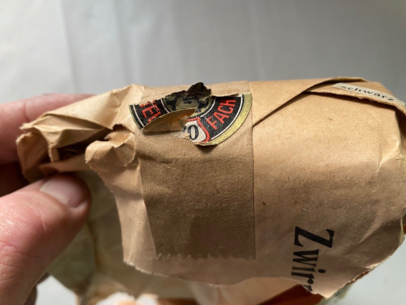 WW2 German Army Thread Packet Wrapping - thread is sold in our other listings. - The Militaria Shop