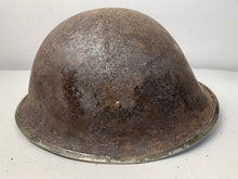 Load image into Gallery viewer, Mk3 Canadian / British Army Original WW2 Turtle Helmet High Rivet - The Militaria Shop