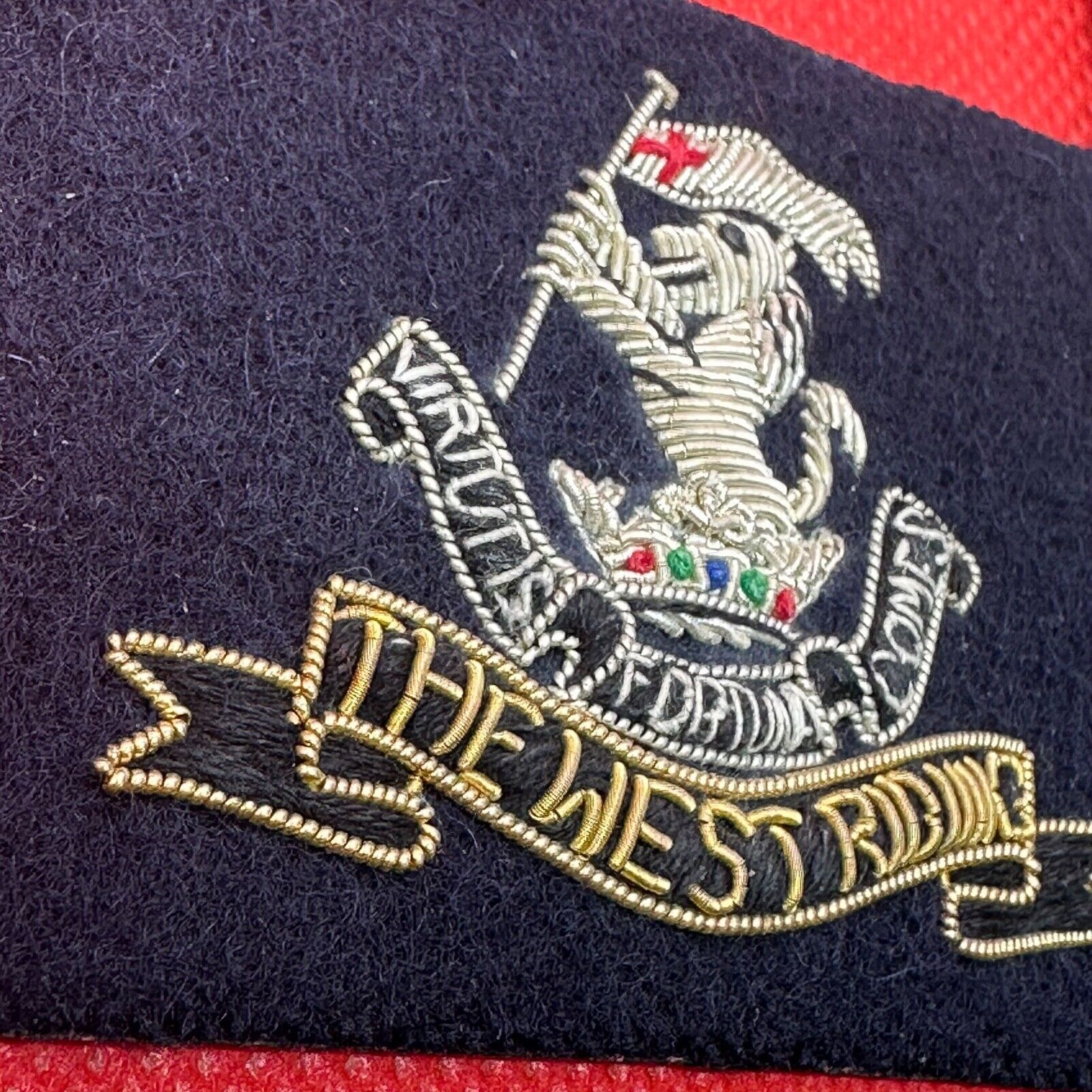 British Army Duke of Wellington West Riding Cap / Beret / Blazer Badge - UK Made - The Militaria Shop