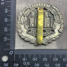 Load image into Gallery viewer, Original WW2 British Army Cap Badge - Northamptonshire Regiment - The Militaria Shop