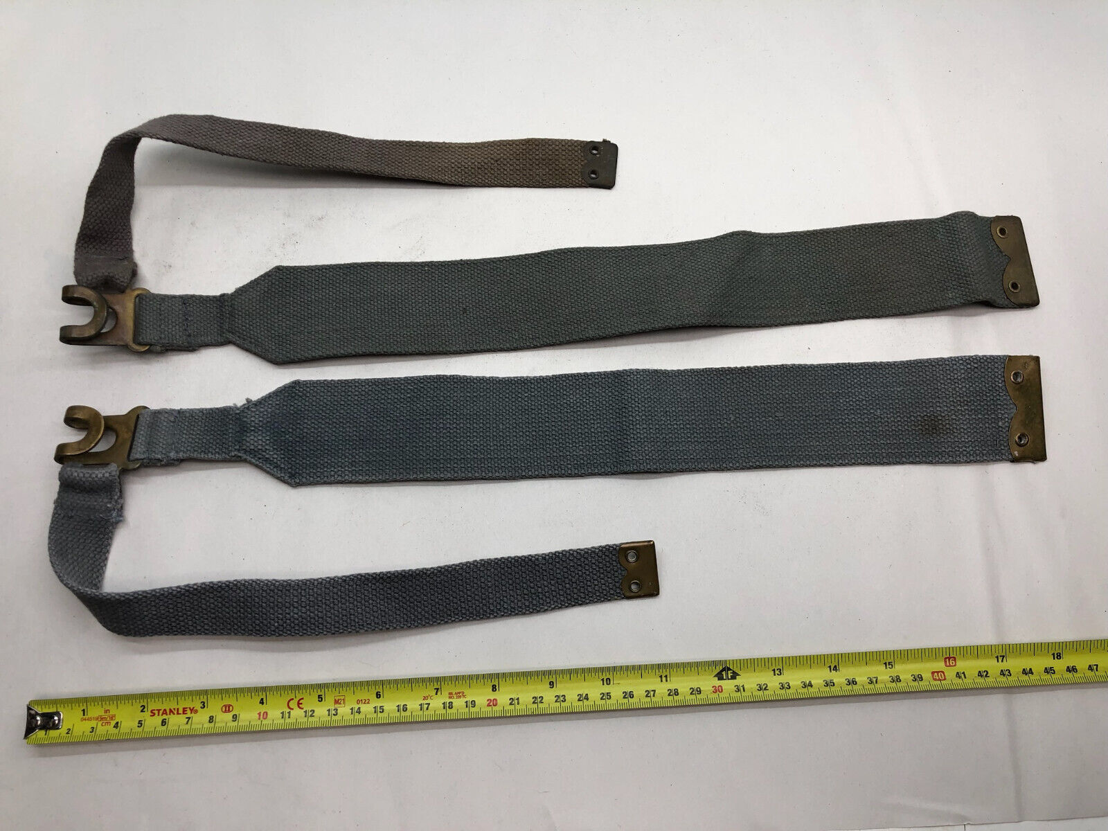Original WW2 British Royal Air Force Blue 37 Pattern L Strap Set - The Militaria Shop