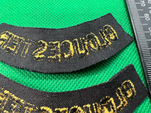 Load image into Gallery viewer, Original WW2 British Home Front Civil Defence Gloucester Shoulder Titles - The Militaria Shop
