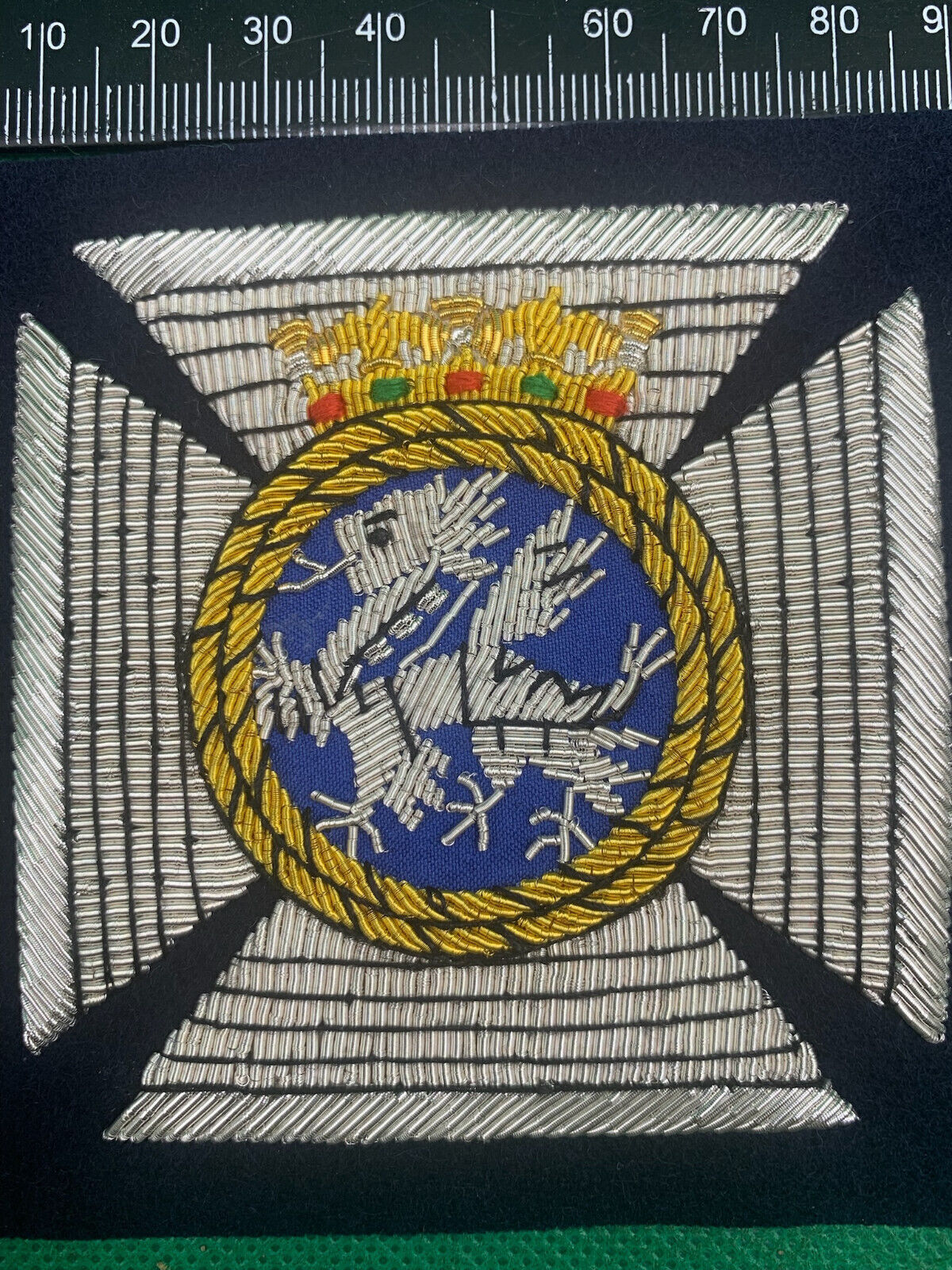 British Army Bullion Embroidered Blazer Badge - Duke of Edinburgh Royal Regiment - The Militaria Shop