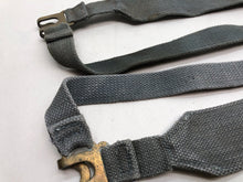 Load image into Gallery viewer, Original WW2 British Royal Air Force Blue 37 Pattern L Strap Set - The Militaria Shop