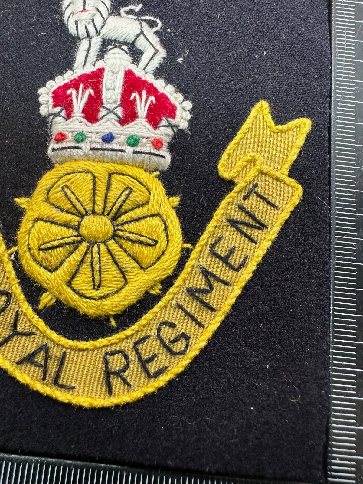 British Army Embroidered Blazer Badge - The Loyal Regiment - The Militaria Shop